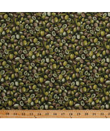 Fresh Olives Vegetables Fruit Food Farmer Garden Cotton Fabric Print BTY... - $14.95