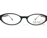 Bevel Petite Eyeglasses Frames 3550 MELLO COL.BD Black Clear Oval 47-16-135 - $93.52