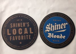 Shiner Texas Craft Beer Coasters Set 5 Coasters Drink Shiner Blonde Gold... - £6.19 GBP