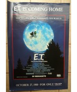 E.T. The Extra Terrestrial 1988 Vintage Movie Poster ET Videocassette 39... - $339.03 CAD