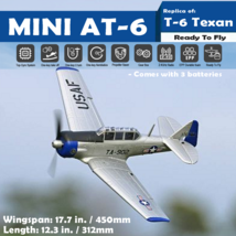 RC Airplane Mini AT6 Texan Beginner Plane Gyro Aerobatic Trainer Aircraf... - $139.99