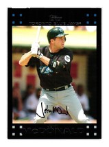 2007 Topps Updates &amp; Highlights #UH118 John McDonald Toronto Blue Jays - £2.32 GBP