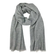 Gray handloom cashmere scarf   hatngloves.com 5149924 thumb200