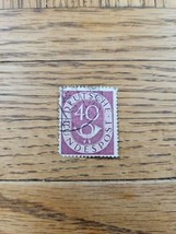 Germany Stamp Deutsche Bundespost Horn 40D Used Violet - £1.58 GBP