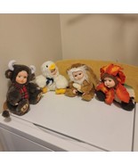 Vintage Geppeddo Cuddle Kids Lot Of 4 Monkey, Wildebeest, Monkey, Sophie... - $50.57 CAD