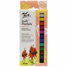 Mont Marte Soft Pastels 12 Colours - $8.99