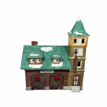 Dickens Collectibles Holiday Expressions Fire Station Christmas Village - $15.20