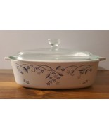 Corning Ware 1L Casserole A-1-B Provincial Blue With Lid Lid Is Pyrex - £25.41 GBP