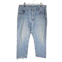 Wrangler Straight Jeans 36x30 Men’s Light Wash Pre-Owned [#1737] - £11.79 GBP
