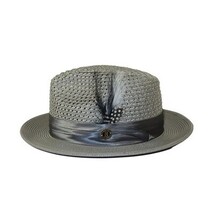 Men's Summer Spring Braid Straw Hat BRUNO CAPELO JULIAN JU927 Gray image 4
