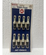 Vtg AC Spark Plugs R44TS 8 Pack GM Delco Green Fire Ring 5613773 NOS Bli... - $39.59