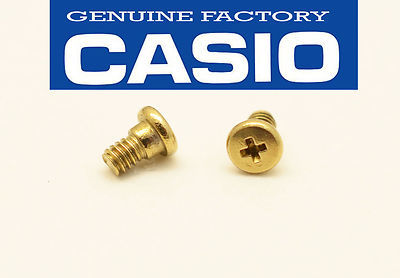 Casio G-Shock GW-225A GW-204K bezel 2pcs Screws set gold tone position 7... - $11.95
