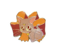 Sailor Moon Diana pin Luna Artemis grey cat gray kitten vintage Bandai Japan - £23.21 GBP