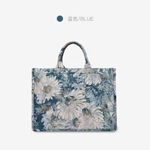 Nt women satchel shopper purses large capacity square canvas top handle handbags casual thumb200