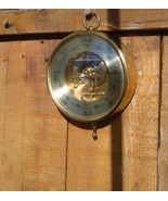 antique Barigo barometer Germany brass case + glass + working - $3,172.43 MXN