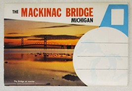 Mackinac Bridge Michigan Fold Out Souvenir Postcard Grand Hotel Mackinac... - $19.60