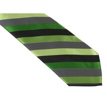 Men's Stacy Adams Tie and Hankie Set Fancy Woven Silky Satin #SAT50 Green image 3