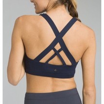 NWT Womens PrAna Yoga Pilates Strappy Top Bra New Verana S Black Gym Cup... - £78.34 GBP