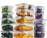 32 Pieces Food Storage Containers Set With Snap Lids (16 Lids + 16 Conta... - $40.99
