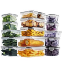 32 Pieces Food Storage Containers Set With Snap Lids (16 Lids + 16 Conta... - £32.84 GBP