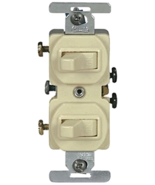 Cooper 271V-Box Ivory Combination Single Pole Switch 15A 120/277 NIB - £11.93 GBP