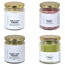 Herbal Powders Combo (Amla Pulp, Beetroot, Curry Leaf, Moringa) | Pack of 4 - $93.14