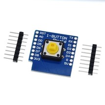 Button Shield For D1 Mini Esp8266 Wifi Wemos Module Iot Wireless Control Us - £9.40 GBP
