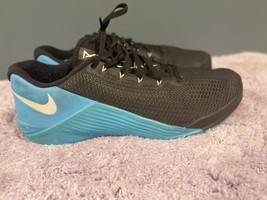 Nike Metcon 5 Mens Black Blue Athletic Training Shoes US Men Size 12 AQ1189-040 - £41.75 GBP