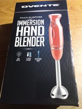Ovente Electric Immersion Hand Blender 300 Watt 2 Mixing Speeds RED - £13.84 GBP
