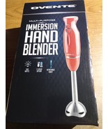 Ovente Electric Immersion Hand Blender 300 Watt 2 Mixing Speeds RED - £13.77 GBP
