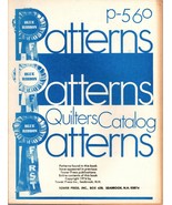 Vintage 70&#39;s Blue Ribbon Patterns Quilting Pattern booklet Volume 1 p-560 - $10.49 CAD
