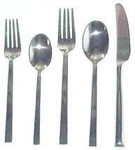 Lenox Angle 5 Piece Place Setting 18/10 Stainless Flatware Set New - $24.65