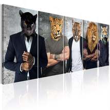 Tiptophomedecor Stretched Canvas Nordic Art - Different Faces - Stretched & Fram - £113.90 GBP