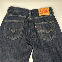 Levi&#39;s 514 Men Jeans 27x32 Blue Denim Straight Fit Pockets Mid Rise Dark... - $28.25