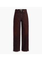 Levi&#39;s Ribcage Wide Leg Jeans In Cherry Cordial Red - £49.17 GBP