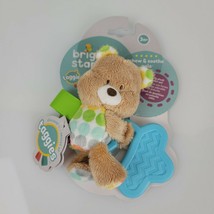Bright Starts Taggies Chew &amp; Soothe Pals Stuffed Plush Teddy Bear Teether Toy - £19.34 GBP