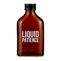 Liquid Patience BMR002 Glass Bottle Amber Flask 47th &amp; Main 5&quot; H - £20.51 GBP