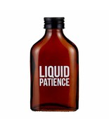 Liquid Patience BMR002 Glass Bottle Amber Flask 47th &amp; Main 5&quot; H - £20.54 GBP