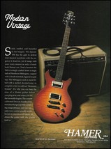 Hamer Modern Vintage Series Special FM guitar ad print 2B Fender Super 6G4-A Amp - £3.28 GBP