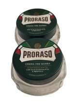 Proraso Pre-Shave Cream Moisturizing Nourishing Menthol Eucalyptus 3.6 oz x 2 - £19.77 GBP