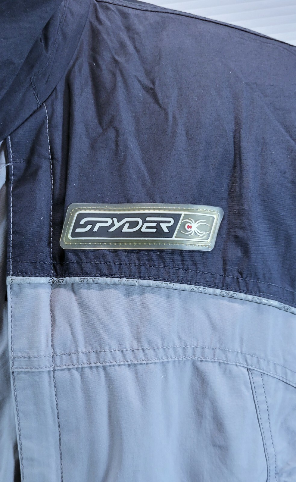 V) Vintage Men's Spyder Entrant GII Gray Jacket  with Zip-In Black Fleece Large Item image 5