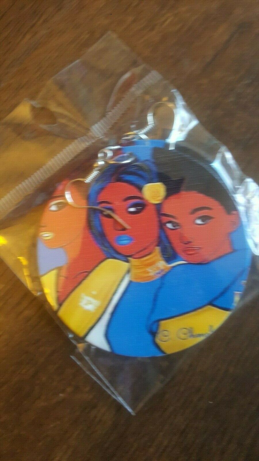 Sigma Gamma Rho Sorority wooden style Earrings 1922 #1 - $9.80
