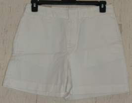 Nwt Womens Gap Khakis 6&quot; Woven Cotton Flat Front Short W/ Pockets Size 10 - £22.38 GBP