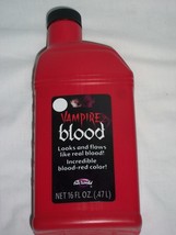 Pint Bottle Stage Fake Vampire Blood Halloween Costume Theatrical Prop S... - £19.65 GBP