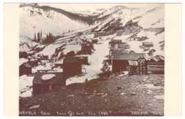 Vtg Postcard-Garfield, Colorado Feb. 1886-Reproduction-Mining Camp-Chrom... - $16.23