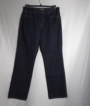 LRL Ralph Lauren Women&#39;s Straight Leg Dark Wash Denim Jeans Size 12 - £27.09 GBP