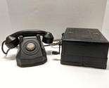 Vintage Art Deco Bakelite Monophone Deskset + Ringer Box - £71.40 GBP