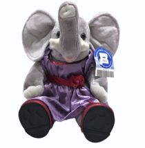 Build A Bear Elephant Plush 18&quot; Wearing Dress Panty &amp; Glittery Red Shoes W/ Tag  - £43.15 GBP