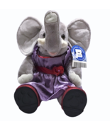 Build A Bear Elephant Plush 18&quot; Wearing Dress Panty &amp; Glittery Red Shoes... - £17.62 GBP
