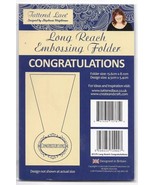 Tattered Lace. Congratulations Long Reach Embossing Folder. Cardmaking C... - $10.90 CAD